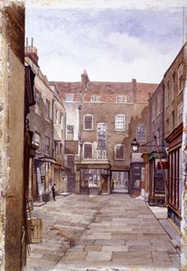 Budynki sprzedawców skóry, mur londyński, Londyn, 1883 autorstwa John Crowther