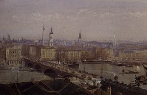 Most Londyński z pomnikiem autorstwa John Crowther