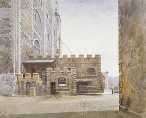 Ordnance Office na dole Białej Wieży, Tower of London, Stepney, Londyn, 1883 autorstwa John Crowther