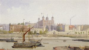 Tower of London, Stepney, Londyn, ok. 1883 r. autorstwa John Crowther