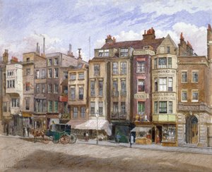 Widok lokalu handlowego w Strand, Westminster, Londyn, 1881. autorstwa John Crowther
