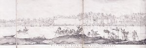 Panoramiczny widok na miasto Benares, 1827 autorstwa John Dalrymple