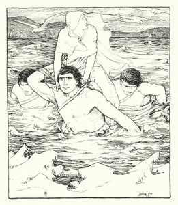 Ilustracja do książki "Historia Deirdre" (litografia)