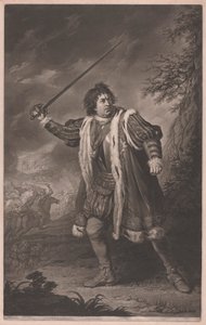 David Garrick jako Ryszard III autorstwa John Dixon