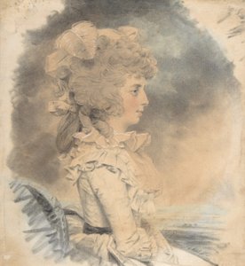 Pani Palmer, 1785. autorstwa John Downman