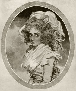 Sarah Siddons, grawerowane przez Peltro W. Tomkinsa, z „Podręcznika kolekcjonera grafik” Alfreda Whitmana, wydanego przez George Bell und Sons, 1901 autorstwa John Downman