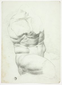 Tors starożytnego posągu autorstwa John Downman