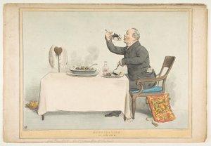 HKanibalizm lub irlandzki gulasz, 5 sierpnia 1833 r. autorstwa John Doyle