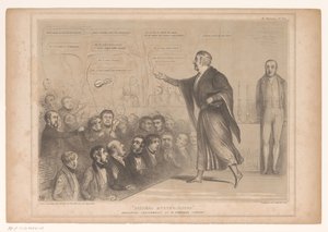 Spotprent spotkał Sir Roberta Peela als goochelaar Mysterieuses wieczory. Wspaniały występ w teatrze św. Szczepana (tytuł na obiekcie) HB Sketches (tytuł serii na obiekcie) autorstwa John Doyle