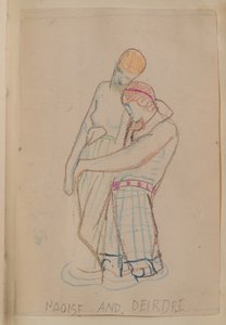 Naoise i Deirdre (ołówek) autorstwa John Duncan