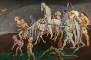 Fomors (lub moce zła za granicą na świecie), c.1939 (tempera)