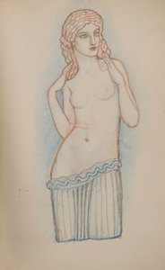 Bez tytułu [figura kobieca] (ołówek) autorstwa John Duncan