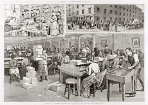 Sceny produkcji papierosów, 1887 autorstwa John Durkin