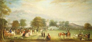 Spotkanie łucznicze w Bradgate Park, Leicestershire, 1850