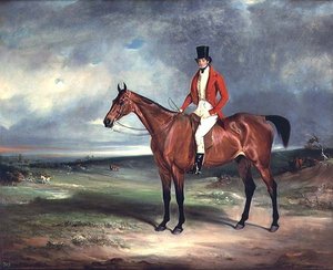 Sir James Bushell z Auchenleck o „Plądrowaniu” autorstwa John E. Ferneley
