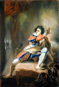 John Philip Kemble (1757-1823) - Ryszard III Szekspira (pastel na welinie)