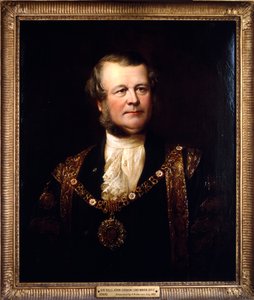 Sir Sills John Gibbons, burmistrz 1871 autorstwa John Edgar Williams