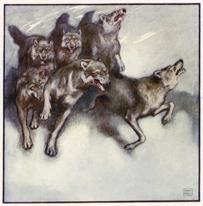 Czułem nawet ich oddech i słyszałem ich wąchający zapach (kolor lito) autorstwa John Edwin Noble