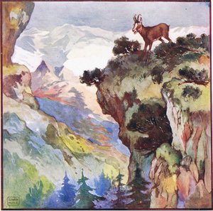 Aby mieć jakąkolwiek szansę, muszę być na szczycie ogromnej skały, jakieś dwa tysiące stóp nad moją głową (kolor lito) autorstwa John Edwin Noble