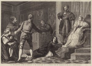 Córka Żyda oskarżona o czary w średniowieczu autorstwa John Evan Hodgson