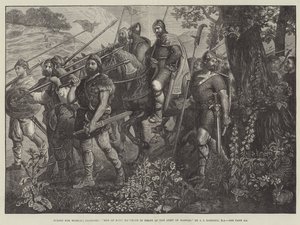 Ludzie z Kentu maszerujący na czele armii Harolda autorstwa John Evan Hodgson