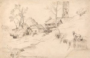 Krajobraz włoski (po Tycjanie) autorstwa John Evelyn