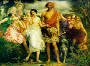 Cymon i Ifigenia autorstwa John Everett Millais