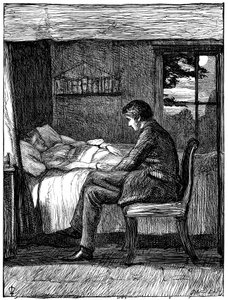 Ilustracja do wiersza Ostatnie słowa Owena Mereditha, 1860. autorstwa John Everett Millais