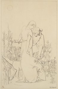Kochankowie przy Krzaku Róży, 1848 autorstwa John Everett Millais