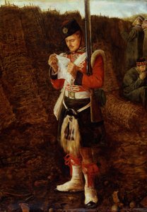 Wiadomości z domu autorstwa John Everett Millais