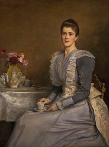 Portret pani Joseph Chamberlain (1864-1957) autorstwa John Everett Millais