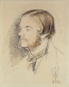 Portret Williama Holmana Hunta, 1854 autorstwa John Everett Millais