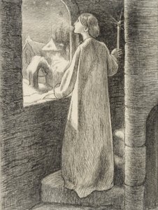 Św. Agnieszka Ewa, ok. 1857 r. autorstwa John Everett Millais