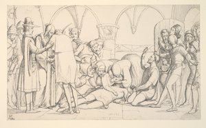 Studium do „Romea i Julii, ostatnia scena” autorstwa John Everett Millais