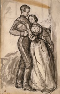 Studium do „Czarnego Brunswickera”, 1859 autorstwa John Everett Millais
