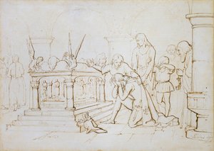 Powrót krzyżowca, 1840 autorstwa John Everett Millais
