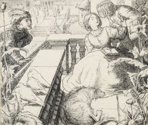 Pałac Śpi, koniec XIX wieku autorstwa John Everett Millais