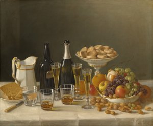 Wino, ser i owoce, 1857