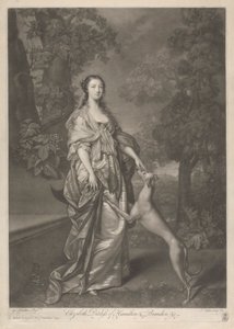 Elżbieta, księżna Hamilton autorstwa John Faber the younger