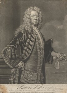 Robert Wilks ds. autorstwa John Faber the younger