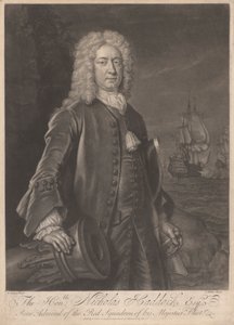 Czcigodny Nicholas Haddock, Esq. autorstwa John Faber the younger