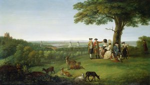 One Tree Hill, Greenwich, z Londynem w oddali, 1779