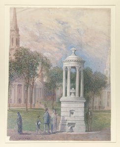 Fontanna Bennetta na New Haven Green autorstwa John Ferguson Weir