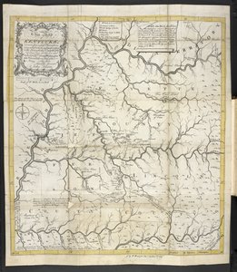 Mapa Kentucky, w Odkryciu, osadzie i obecnym stanie Kentucke autorstwa John Filson