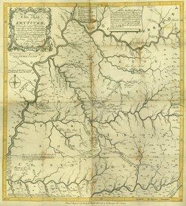 Mapa Kentucke..., rytowana przez Henry