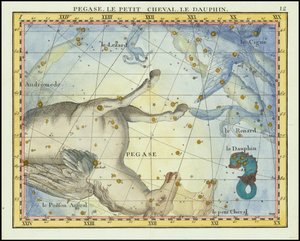 1776 - John Flamsteed - Pegase, Le Petit Cheval, Le Dauphin (Pegaz, Ryby i Equuleus)