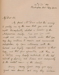 List od Johna Flaxmana, 24 grudnia 1819 1904 r. autorstwa John Flaxman