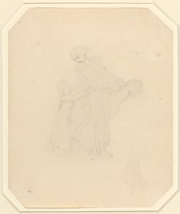 Dorosły i dwoje dzieci autorstwa John Flaxman