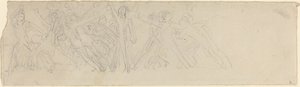 Antyczna scena bitwy (?) autorstwa John Flaxman