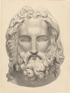 Antyczna głowa z brodą autorstwa John Flaxman
